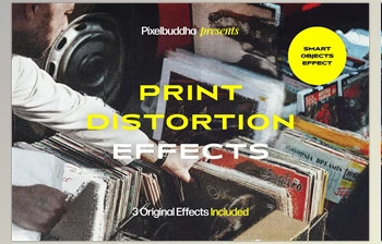 Download Print Distortion Effects CreativeMarket - 7083388