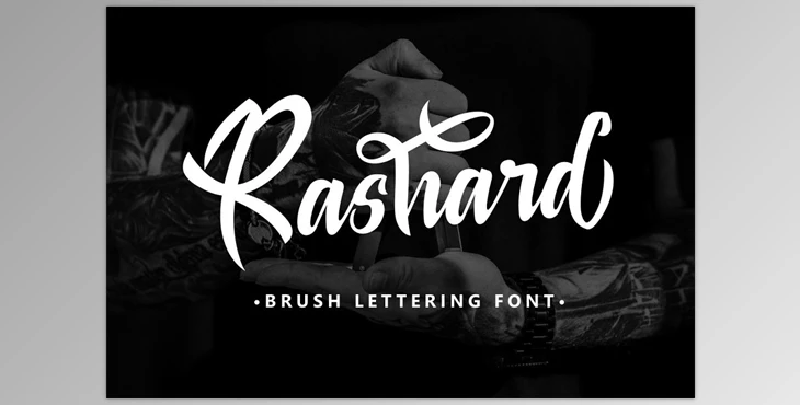 Download Rashard – Brush Lettering Font