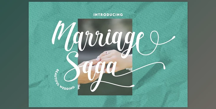 Download Marriage Saga – Beautiful Wedding Font