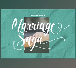 Download Marriage Saga – Beautiful Wedding Font