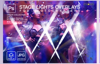 Download Stage lights <span class='badge badge-warning'>overlays</span> CreativeMarket - 6960897