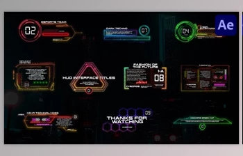 Download HUD <span class='badge badge-warning'>Interface</span> Titles for After Effects (Videohive 37204275) - AE Project