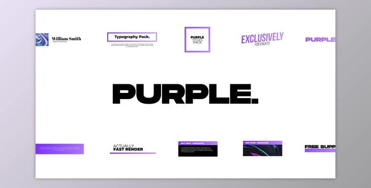 Download Purple. – Titles Pack (Videohive 37189465) - AE Project