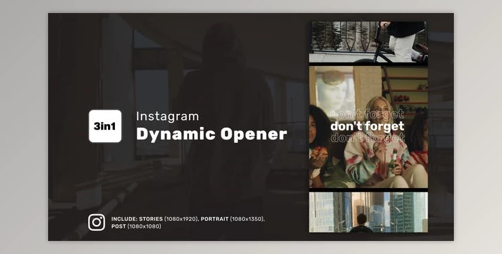 Download Instagram Dynamic Opener (Videohive 37179594) - AE Project