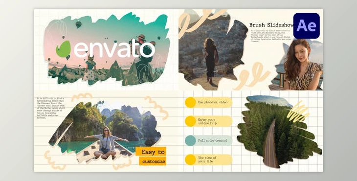 Download Brush Slideshow for After Effects (Videohive 37181634) - AE Project