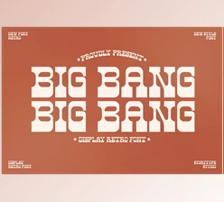Download Big Bang Display Retro Font
