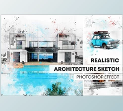 Download Watercolor Sketch Photoshop Effect CreativeMarket - 6836331