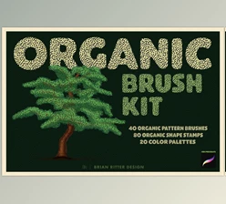 Download Organic Brush Kit for Procreate CreativeMarket 7032730