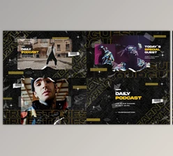 Download Podcast Opener / Urban Hip Hop Promo / Dynamic Music Talkshow / Youtube Vlog Intro (VideoHive 37222710) - AE Project