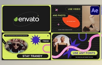 Download Trendy <span class='badge badge-warning'>Colorful</span> Slideshow for After Effects (VideoHive 37223141) - AE Project
