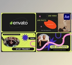 Download Trendy Colorful Slideshow for After Effects (VideoHive 37223141) - AE Project