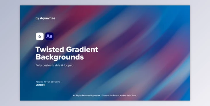 Download Twisted Gradient Backgrounds (VideoHive 37214950) - AE Project