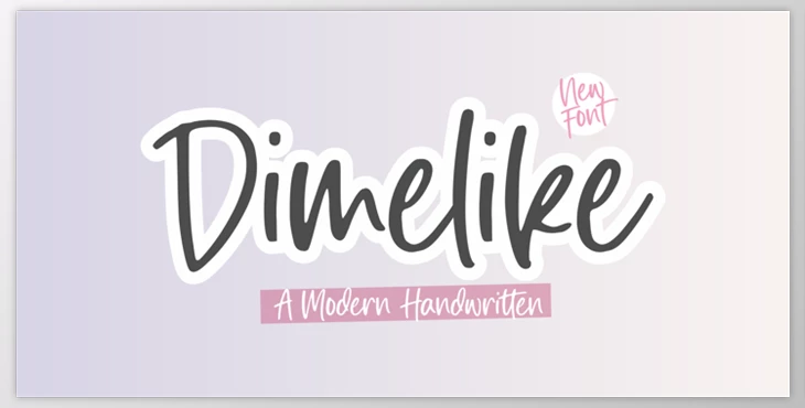 Download Dimelike – Modern Handwritten Font