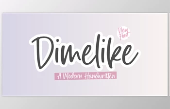 Download Dimelike – Modern Handwritten <span class='badge badge-warning'>Font</span>