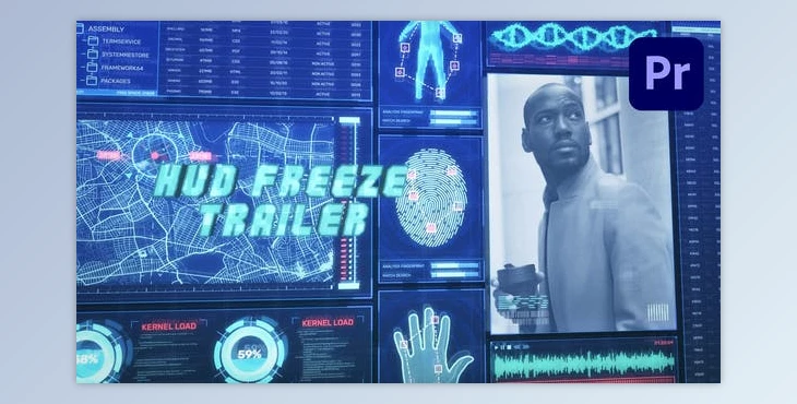 Download HUD Technology Freeze Frame Trailer – Premiere Pro (VideoHive 37141873) - PR Project
