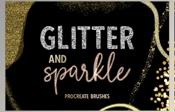 Download <span class='badge badge-warning'>Glitter</span> & Sparkle for Procreate CreativeMarket - 7078703