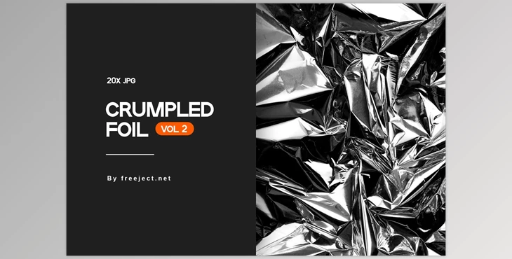 Download Crumpled Foil Texture Background V2 CreativeMarket - 6157706