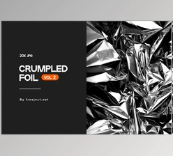 Download Crumpled Foil Texture Background V2 CreativeMarket - 6157706