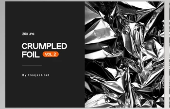 Download Crumpled Foil Texture Background <span class='badge badge-warning'>V2</span> CreativeMarket - 6157706