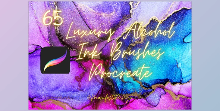 Download Luxury Alcohol Ink Brushes Procreate CreativeMarket - 6925103