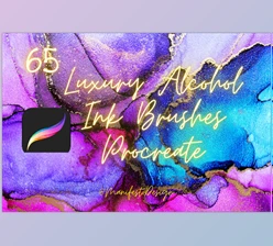 Download Luxury Alcohol Ink Brushes Procreate CreativeMarket - 6925103