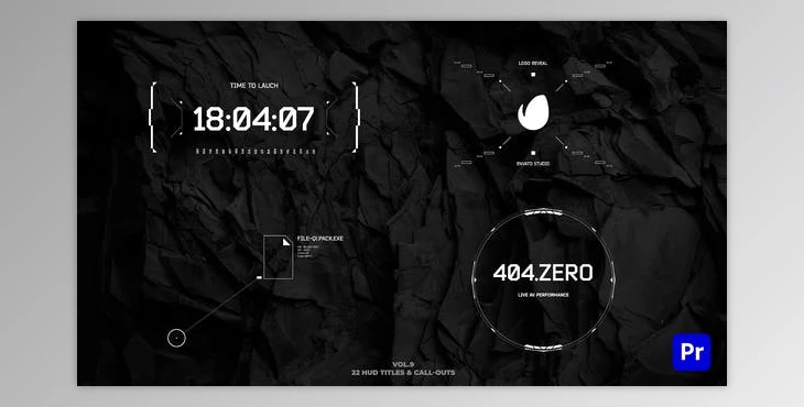 Download 22 HUD Titles and Call-Outs | Premiere Pro (VideoHive 2237141645)