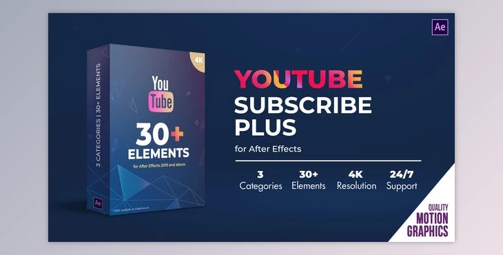 Download Youtube Subscribe Plus (VideoHive 35411275) - AE Project