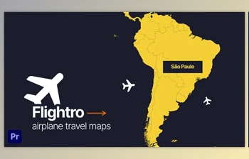 Download Flightro – Airplane Travel Maps | For Premiere Pro (<span class='badge badge-warning'>Videohive</span> 37212787) - PR <span class='badge badge-warning'>Project</span>