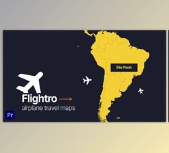Download Flightro – Airplane Travel Maps | For Premiere Pro (Videohive 37212787) - PR Project