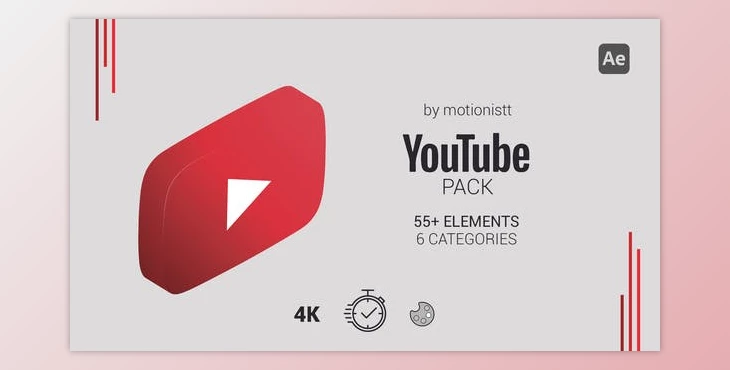 Download YouTube Pack (Videohive 37263619) - AE Project