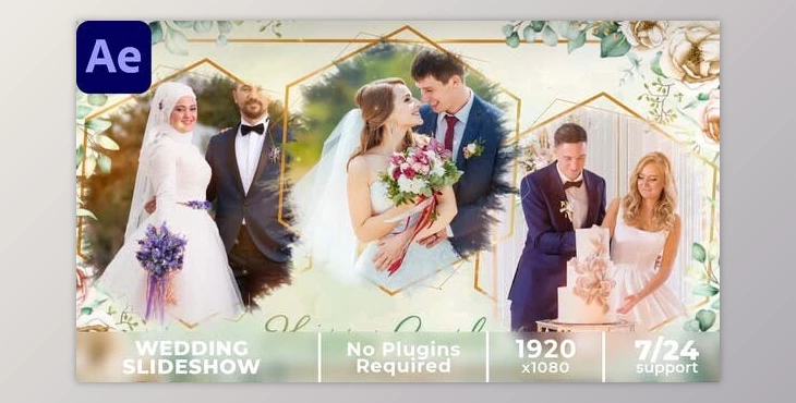 Download Floral Wedding Slideshow || Photo Slideshow (Videohive 37271386) - AE Project