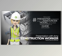 Download Presentation With Amy Construction Worker (Videohive 37313431) - AE Project