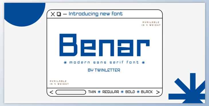 Download Benar Font Family