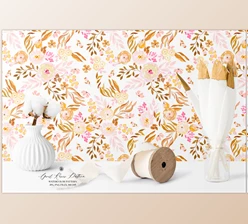 Download April Roses Watercolor Pattern