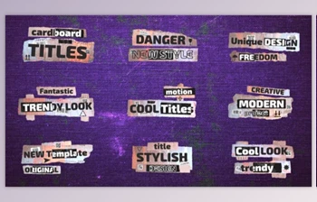 Download Dynamic Cardboard Titles (<span class='badge badge-warning'>Videohive</span> 37245917) - PR <span class='badge badge-warning'>Project</span>