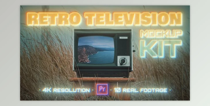 Download Retro TV Mockup Kit (Videohive 37302202)