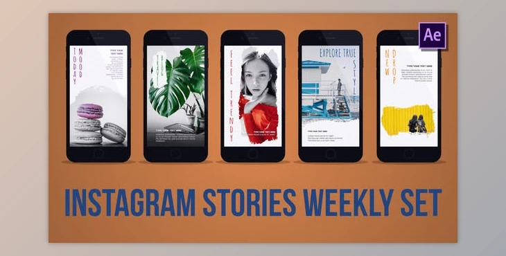 Download Instagram Stories Weekly Set (Videohive 37326721) - AE Project