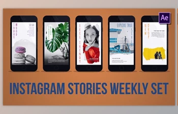 Download Instagram Stories <span class='badge badge-warning'>Weekly</span> Set (Videohive 37326721) - AE Project