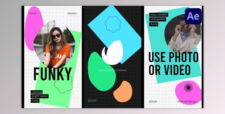 Download Neon Social Media Slideshow for After Effects (Videohive 37321203) - AE Project