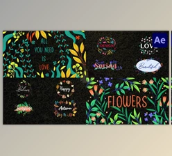 Download Colorful Floral Titles for After Effects (VideoHive 37246031) - AE Project