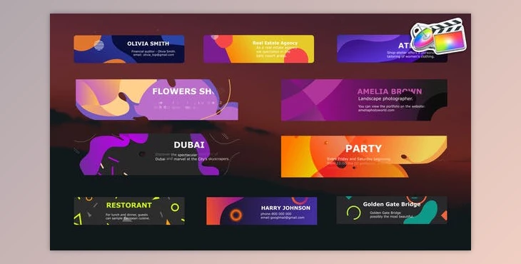 Download Colorful Modern Titles for FCPX (VideoHive 37198406)