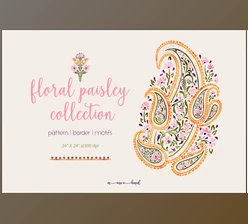 Download Floral paisley collection CreativeMarket - 6828392