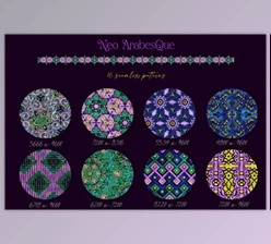 Download Neo Arabesque: Patterns and Borders CreativeMarket - 7049788