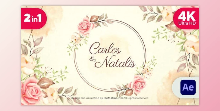 Download Wedding Invitation 4K (2 in 1) (Videohive 37289816) - AE Project