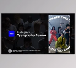 Download Instagram Typography Opener (Videohive 37315282) - AE Project
