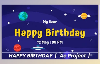 Download <span class='badge badge-warning'>Happy</span> Birthday Cosmic (Videohive 37264831) - AE Project