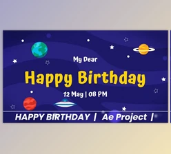 Download Happy Birthday Cosmic (Videohive 37264831) - AE Project