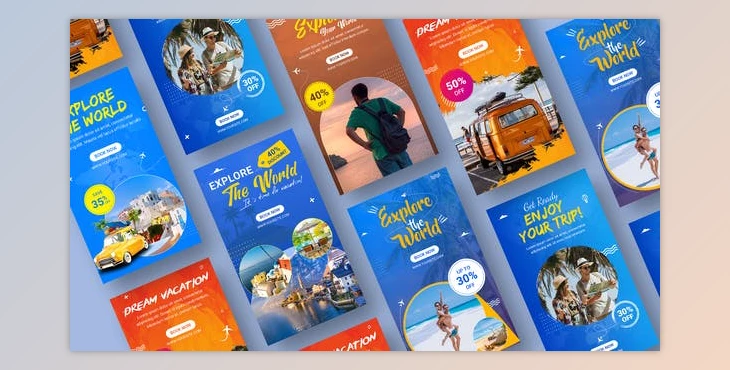 Download Travel Promo Stories Pack For Premiere Pro (VideoHive 37196795) - PR Project