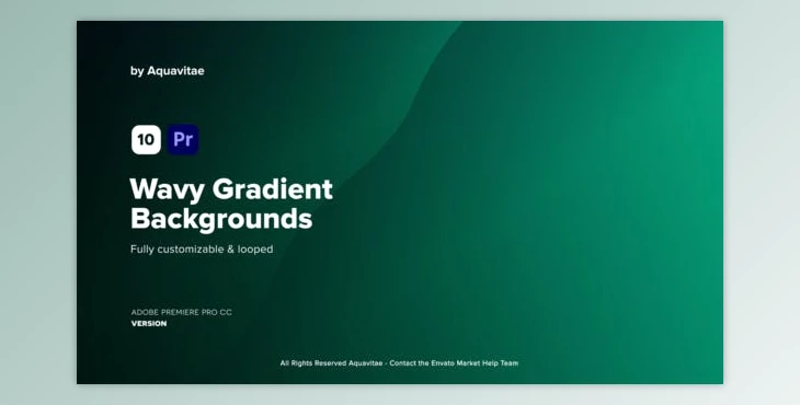 Download Wavy Gradient Backgrounds l MOGRT for Premiere Pro (VideoHive 37187414)