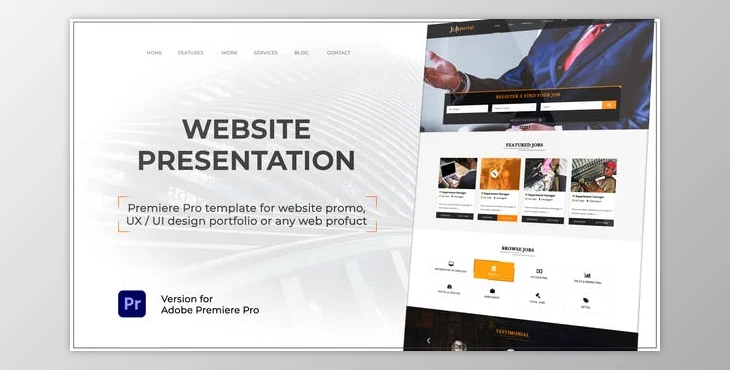 Download Website Presentation (VideoHive 37198784) - PR Project